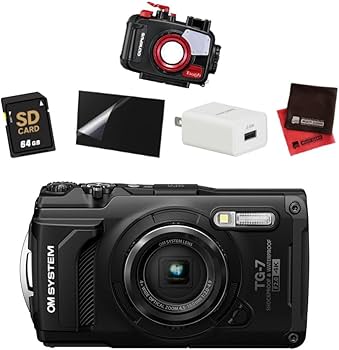 Amazon | オーエムシステム タフ TG-7 デジタルカメラ ブラック ＆防水